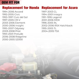 Tapa de radiador para Honda Acura 1992-2005 Civic, 1994-2006 Accord, 1997-2005 CR-V, 1995-2007 Odyssey, 2003-2008 Pilot, 2001-2006 MDX, 1995-2005 TL, 19999 3-1997 Civic del Sol, 19045-PAA-A01