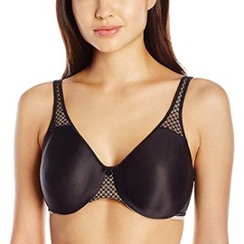 Bali womens Passion For Comfort Minimizer Underwire Bra, Black/Nude, 42D
