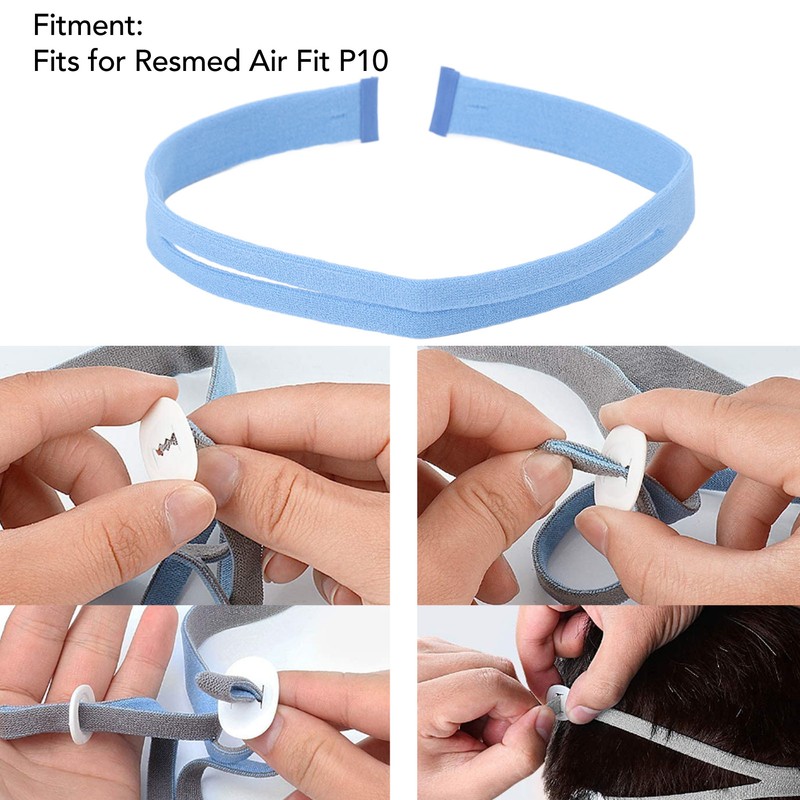 Nasal Pillow Headgear Strap Breathing Machine Mask Head Harness Replacement