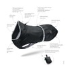 Hunter Uppsala Rain Dog Raincoat with Reflective Stripes, 65, Black