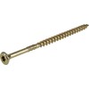 Power Pro 967771 Wood Screws, #10 x 3-1/2, Premium Star Drive Indoor Cabinet Screws, Gold Yellow Zinc, 1/4 Keg, 1000 pcs