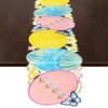 Grelucgo Embroidered Easter Eggs Table Runner, Spring Seasonal Dining Table