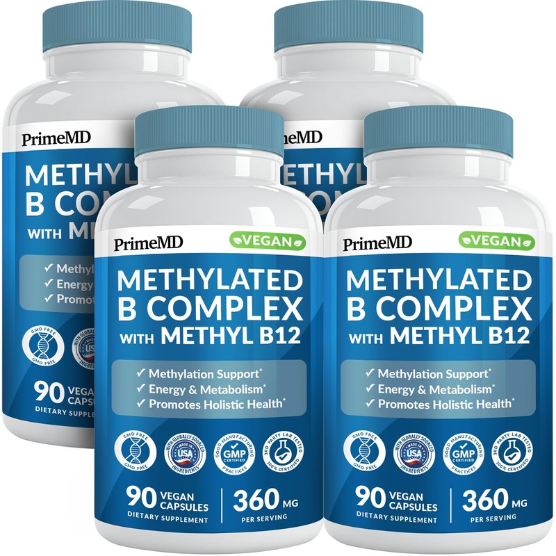Methylated B Complex with Methylfolate and B12 Methylcobalamin 1000 mcg