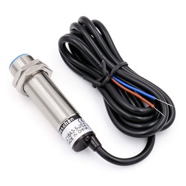 Heschen M18 Sensor de proximidad capacitivo, tipo protector de visualización tipo LJC18A3-5-J/EZ Detección 1-5mm 90-250VAC 300mA Normalmente abierto (NO) 2 cables