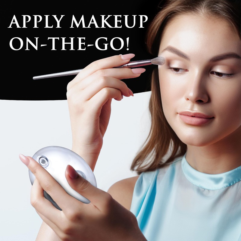 Mega-Powerful 30X Magnifying Makeup Mirror - Stick On, Ultra Portable
