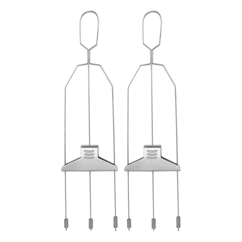 Skewer 3 Prong Stainless Steel Reusable Skewers Easy Food Removal