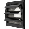 Black Exhaust Hood Vent 4'' Inch with Built-in Pest Guard