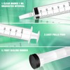 5 Pcs Syringes 60ML Plastic Syringe with Sealing Cap Feeding