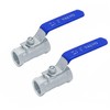 Kugelhahn, Innengewinde, 1/2" Mini kugelhahn aus Edelstahl 304 mit Hebelgriff,