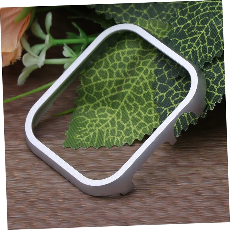 KONTONTY Iwatch4 44mm Watch Band Protective Case Aluminum Metal Frame