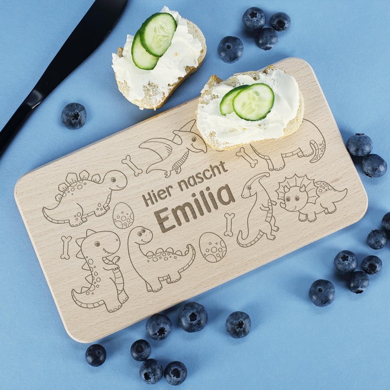 Striefchen® Wooden Breakfast Board for Children with Desired Name Ideal