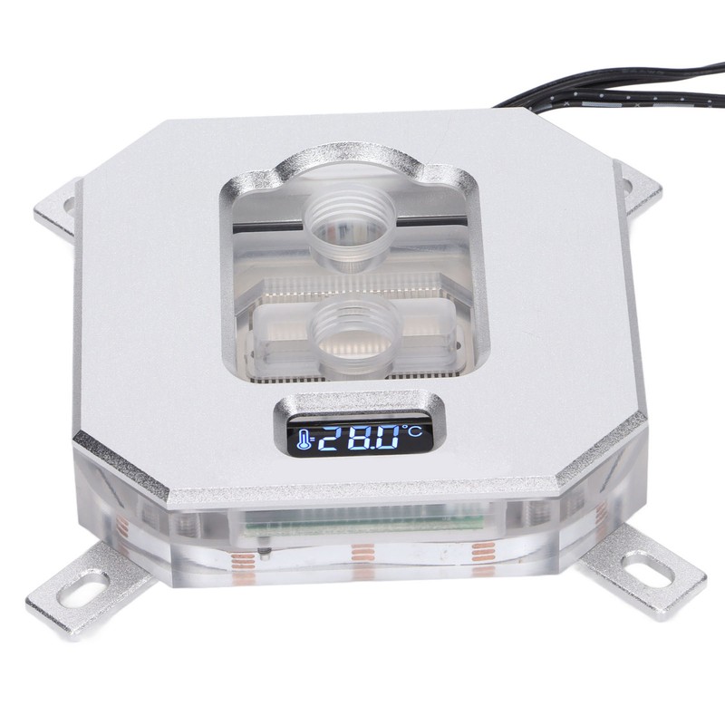CPU Water Cooling Head VA Screen Temperature Display Computer CPU