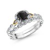 Gem Stone King 925 Sterling Silver and 10K Yellow Gold