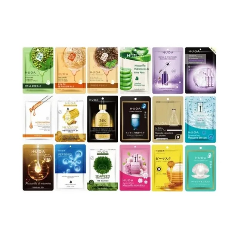 Kit 100 Pzas Mascarillas Faciales Parches Para Ojos Y Labios