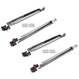 ProBox 600 Series, Full Extension Undermount Drawer Slide, Self-Soft Closing for Frame and Frameless Cabinet of 1/2" and 5/8” Drawer Thickness. Weight Rating 100 lbs./Pair. (2, 18" Long)