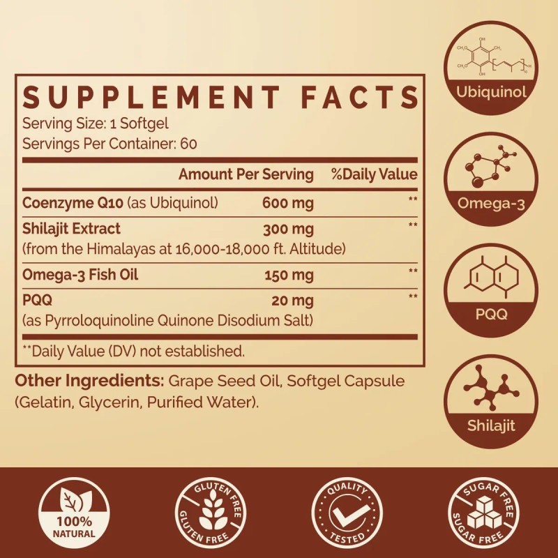Ciaceae Coq10 Ubiquinol 600 Mg 60 Cpsulas Blandas