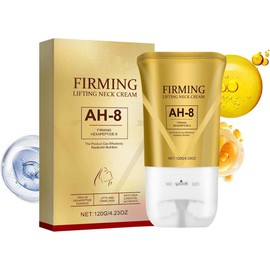 Ah-8 Firming Neck Cream, Neck Firming Creams Contain Hexapeptide, Tighten And Lift Neck Cream, With Double Roller Massage, Reduce Wrinkles Fine Lines And Double Chin, Firm And Lift Sagging Skin(1Pcs)