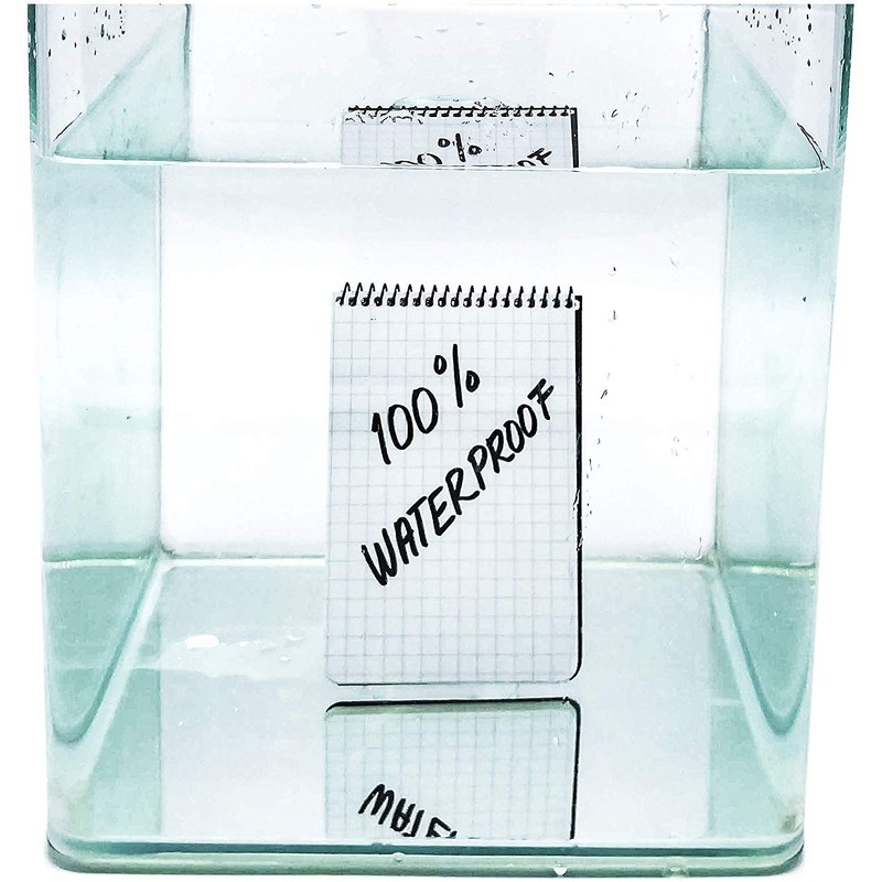 MODESTONE Outdoor Notepad 7.6 x 13 cm Black Cover Spiral