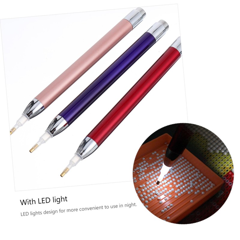 Operitacx 2sets DIY Diamond Art Pens Set Luminous Drill Pen