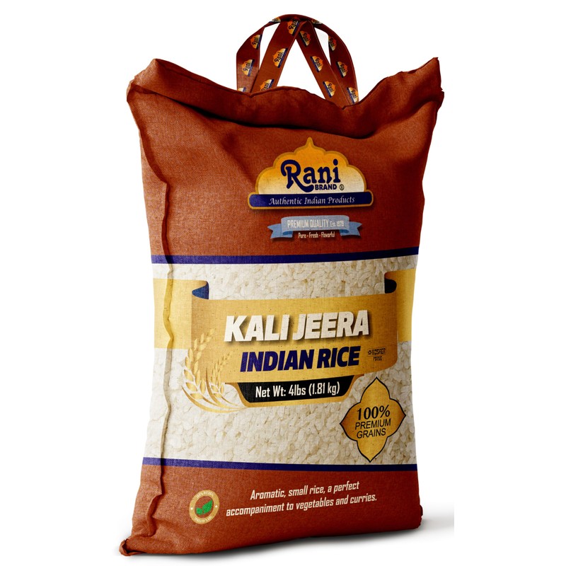 Rani Kali Jeera Indian Rice 64oz (4lbs) 1.81kg Cloth Bag