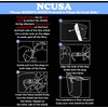 NCUSA Safety Face Shield Glasses Reusable Goggle Shield Wearing Glasses