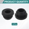 sourcing map 12Pcs Rubber Grommets, Mount Dia 9.5mm ID 6.5mm
