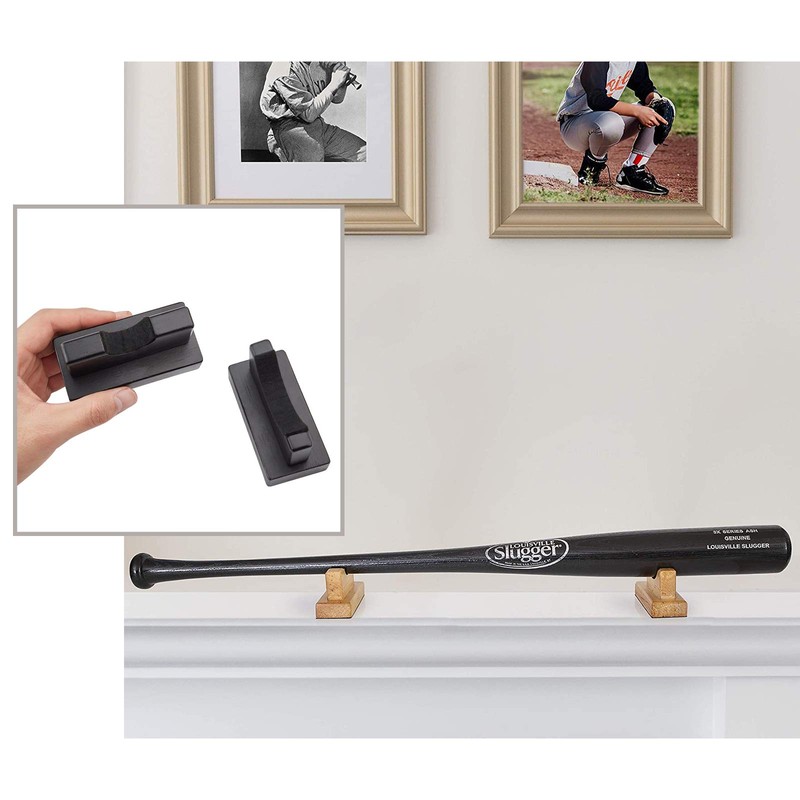AHANDMAKER Baseball Bat Display Stand, Set of 2 Baseball Bat