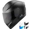 Bluetooth Motorcycle Helmet, Black (Large)