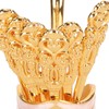 6Pcs Coffee Dessert Fork Set Metal Swan Base Holder Dessert