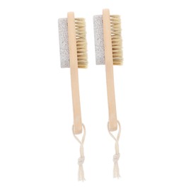 Baluue Foot File Scraper 2pcs Wood Foot Scrub Tools for Gentle Exfoliation Care