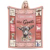 Goat Blanket Soft Cozy Sheep Plush Throw Blanket Super Warm