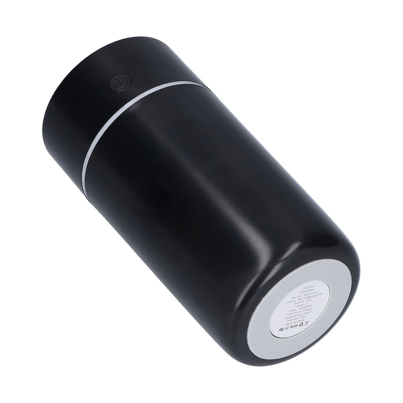 Colorful Mini Humidifier Desktop Car Air Humidifier Black USB Powered