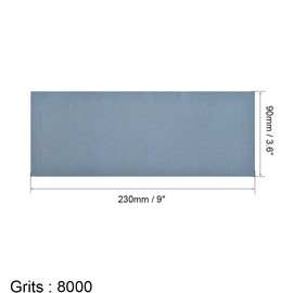 BOXONLY Sanding Paper Sheets, Abrasive Paper Sheets for Furniture, Car, Drywall, Wood or DIY Products for Polishing 3.6" x 9" 8000 Grit 10 Sheets