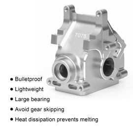 Aluminum Gearbox Case Set HD for 6S ARRMA 1/8 Kraton/Notorious/Outcast/Talion/Typhon 1/7 Mojave/Felony/Infraction/Fireteam BLX RC Diffrencial Gearbox Housing Box Replace AR310854