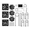 GAMDIAS Aeolus P2-1203U Black 3 Fans KIT