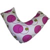 RAYYAN LINEN Printed V Shaped Pillowcase Saturn Pink Fuchsia White