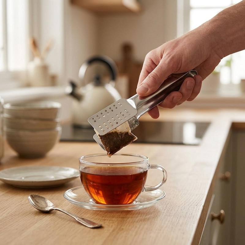 4Pcs Tea Bag Squeezer, Teabag Squeezer Tool, Tea Bag Tongs