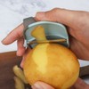Kichvoe Vegetable Peeler 4pcs Finger Grips Peeler Palm Peeler Finger