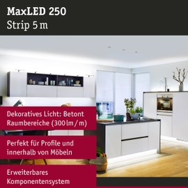 Paulmann 79859 LED Strip MaxLED 250 5 m Daylight IP20 Including 1 x 20 Watt Strip Light 6500 K