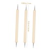 SEWACC 3pcs Pottery Embossing Tools Set Handle Styluses for Clay