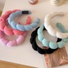 Pretty Fluffy Face Wash Headband Hairband Pink 10ea