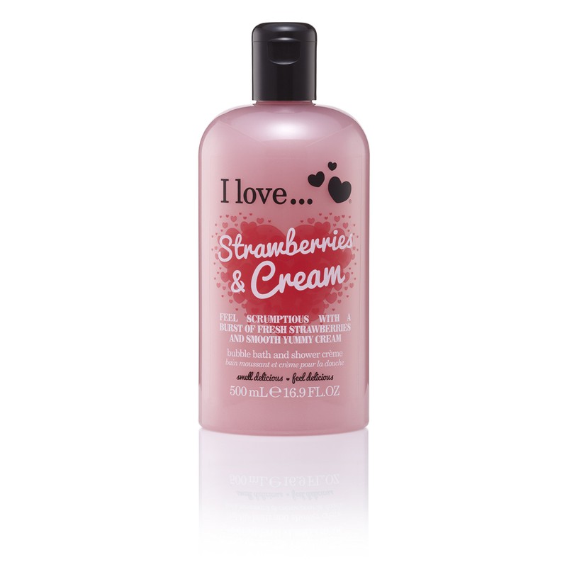 I LOVE Strawberries and Cream Bath and Shower Cream -