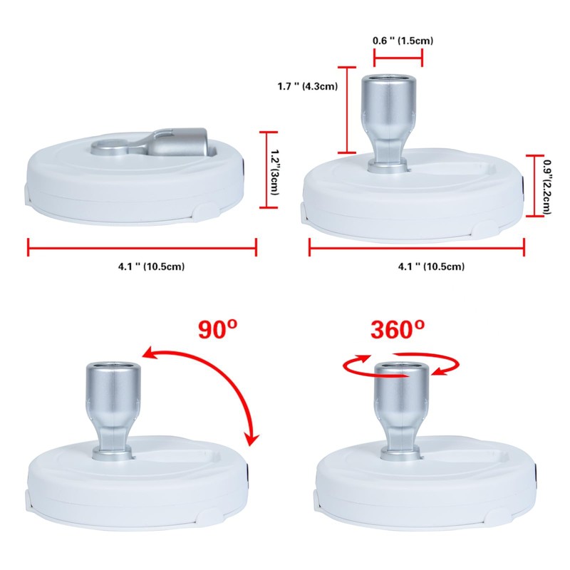 HAMVIDNE LED Spotlight, Battery Operated Picture Lights, Uplighting Indoor, Puck