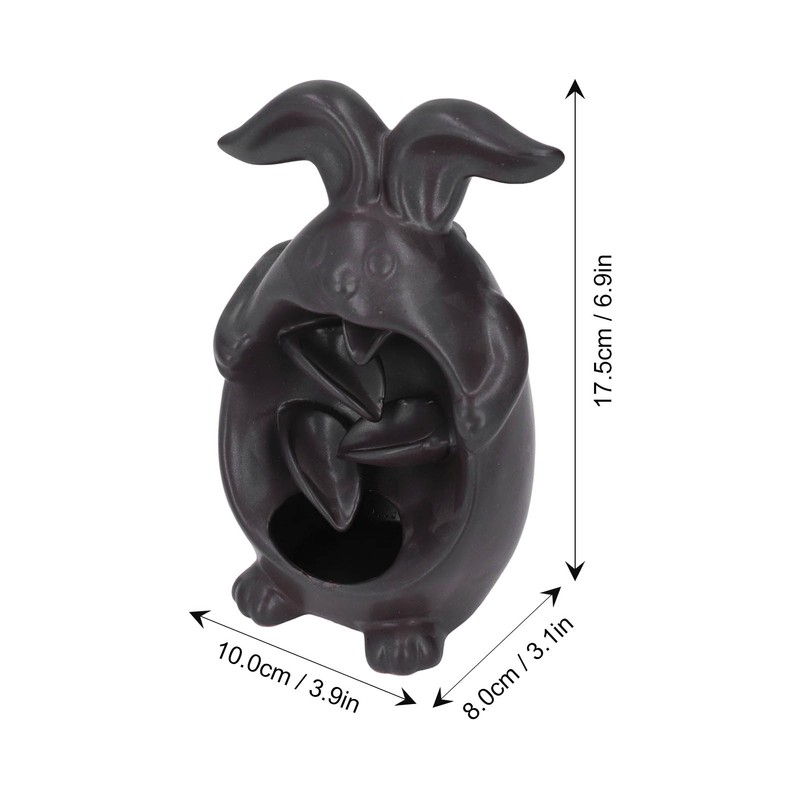 Incense Burner Bunny Shape Exquisite Beautiful Backflow Waterfall Aroma Burner