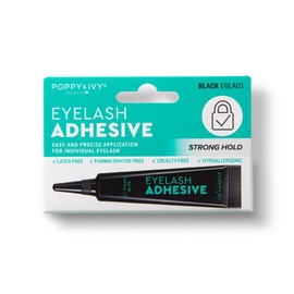 Absolute New York's Poppy and Ivy Tube Eyelash Adhesive, Extra Hold, Strong Hold Up to 24-48 Hours (EGLA03 Black)