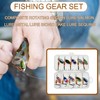 Spinner Lures- 10 Pack Metal Spinner Bait Set Rotating Sequins