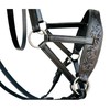 AHS us Natural Toned Leather Sidepull Bitless Bridle with White