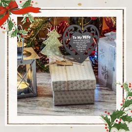 Wife Gifts from Husband Appreciation Ornament Gift for Wife Anniversary Ornament Decorations for Wife Unique Birthday Decorations Gifts for Wife Thank You Gift for Wife Plaque for Wife(HBX4)