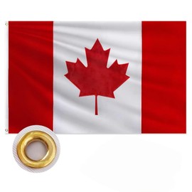 Canadian Flag 3x5 FT Heavy Duty Canada Flag Double Stitched Vivid Color Fade Proof Outdoor Decor With Brass Grommets(Canada)