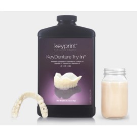 Keystone Keyprint KeyDenture Try-In Resin .5KG For 3D Printing Shades:  A1 B1 BL4 - BL4